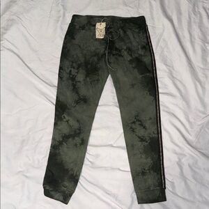 Johnny Was Green Tie-Dye Joggers
